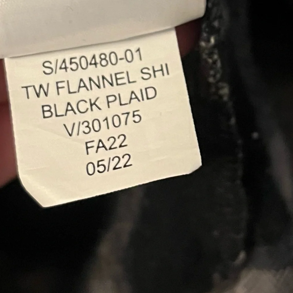 Gap Teen • Black White Plaid Flannel Button Down Shirt